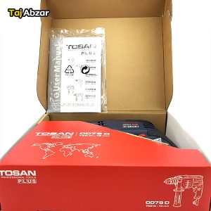 دریل چکشی توسن مدل 0079D- محتوای بسته بندی