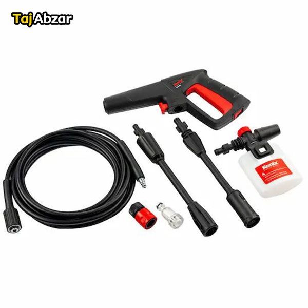 کارواش 100 بار ذغالی رونیکس مدل RP-U100C- لوازم جانبی