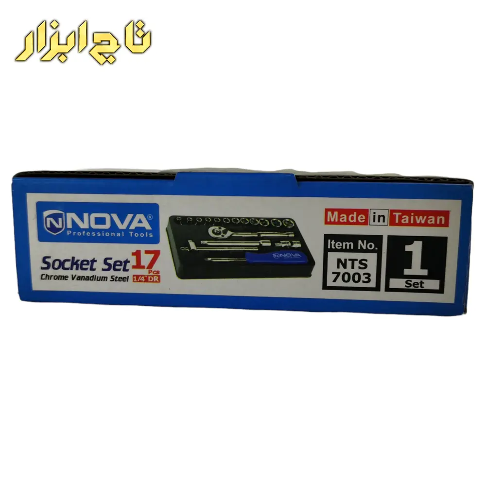 مجموعه آچار بکس نووا مدل NTS 7003 ست 17 عددی