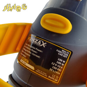 توضیحات روی بدنه دستگاه کمپرسور باد KAVC-15