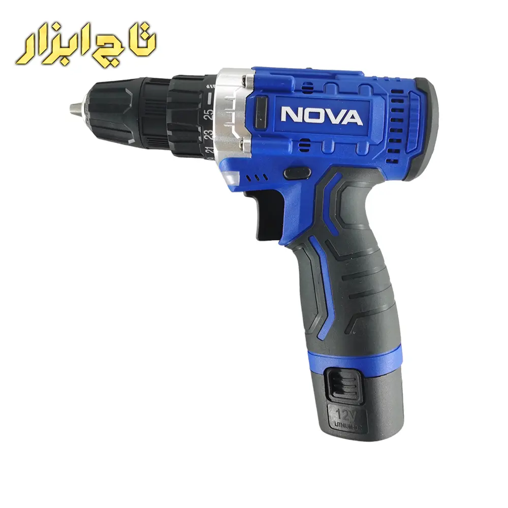 دریل پیچ گوشتی شارژی12 ولت نووا مدل 8512