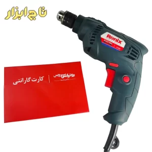 کارت گارانتی دریل 400 وات 6.5 میلیمتر سه نظام آچاری رونیکس مدل 2106B