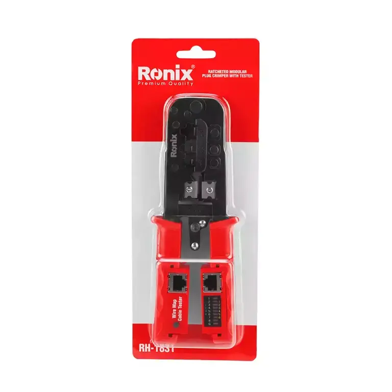 سوکت زن تلفن و شبکه دارای تستر شبکه رونیکس مدل RH-1831